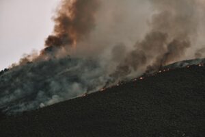 Burned hillside in a Los Angeles County wildfire zone, the kind of high-risk area driving the California FAIR Plan rate increase 2026