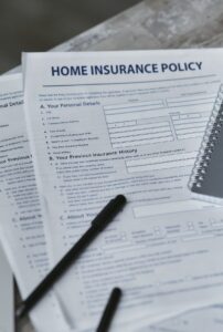 Home insurance policy document representing the gap between a California FAIR Plan policy and full homeowners coverage